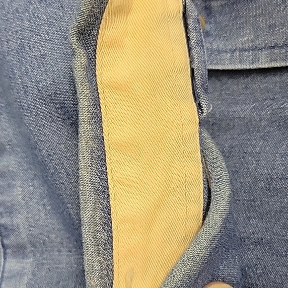 Sadfleback Large Men's Blue Denim Shirt - Picture 5 of 5